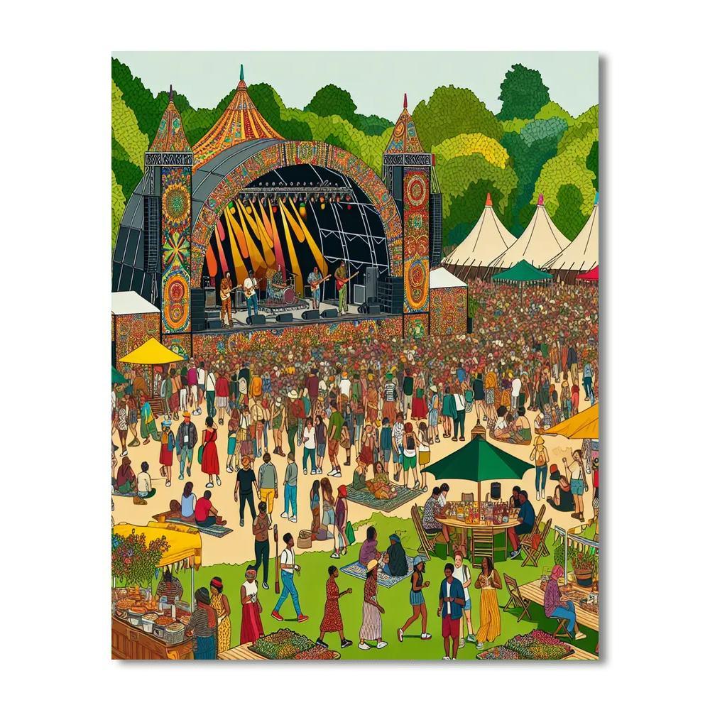 Womad - New Zealand Paint By Color