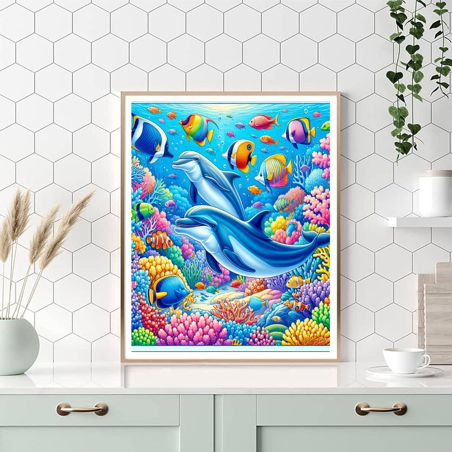 Dreamy Underwater Kingdom Painting By Numbers Kit