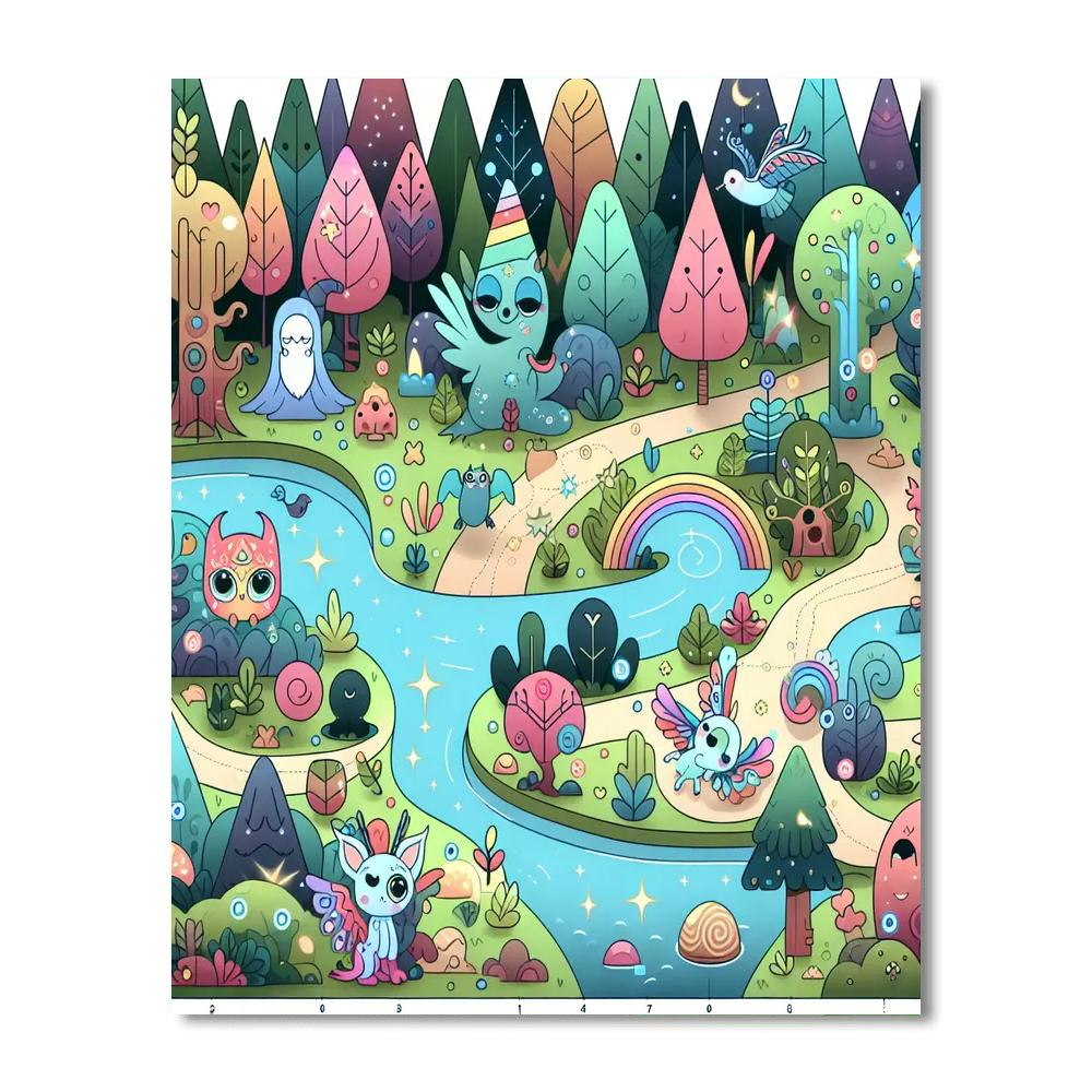 Adventure In The Magic Forest Paint By Numbers Kits