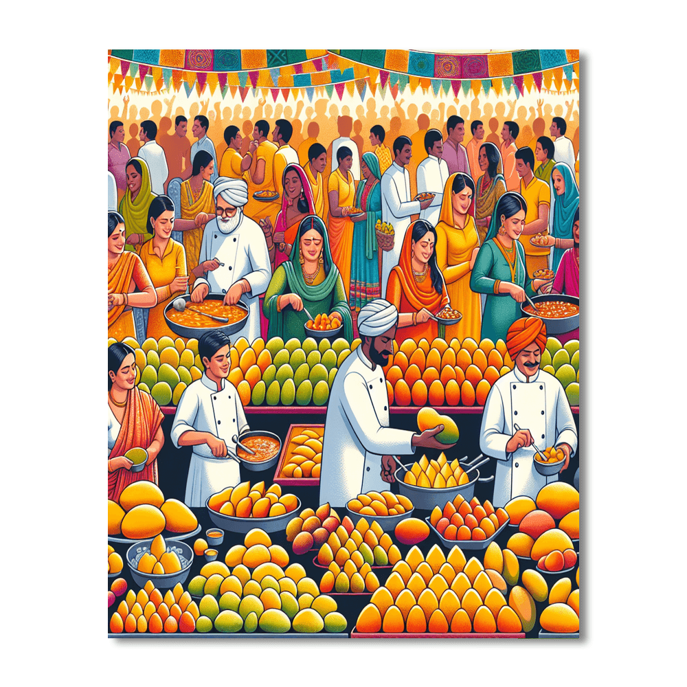 International Mango Festival - India DIY Paint By Numbers