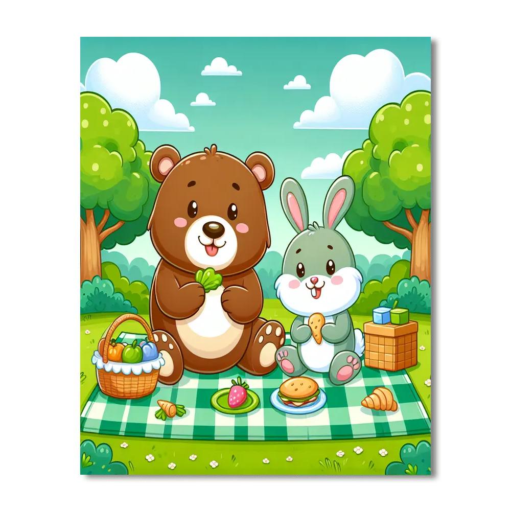 Cheery Picnic Paint By Number