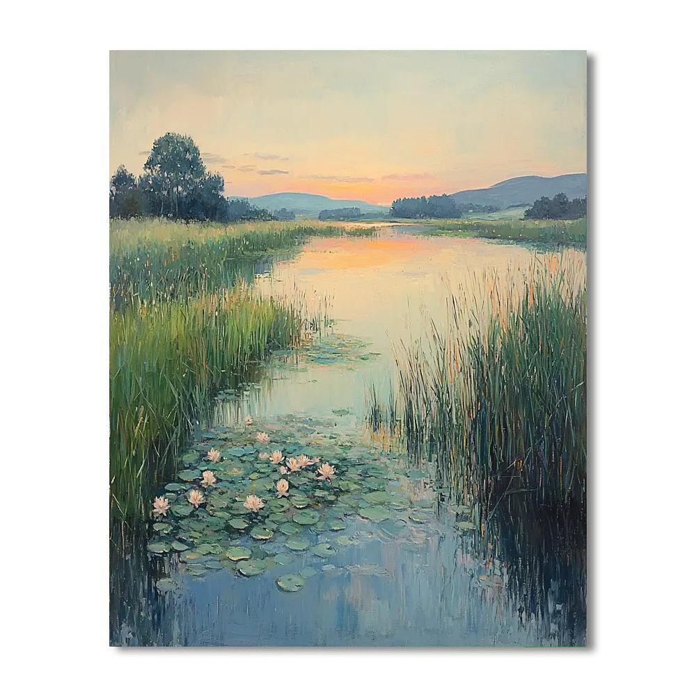 Edgar Degas Inspired Softly Whispering  DIY Paint By Numbers