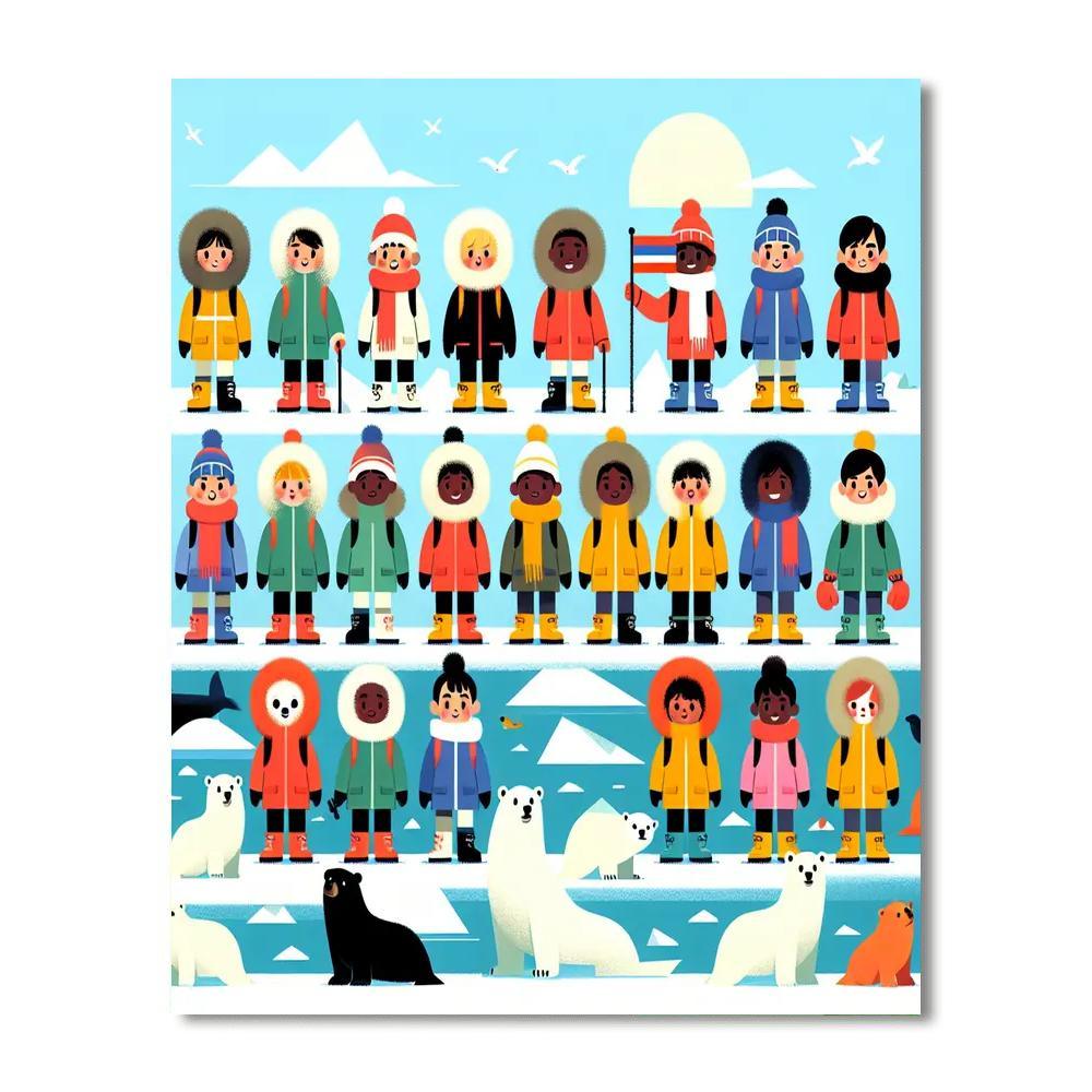 Artic Polar Adventure Paint By Number