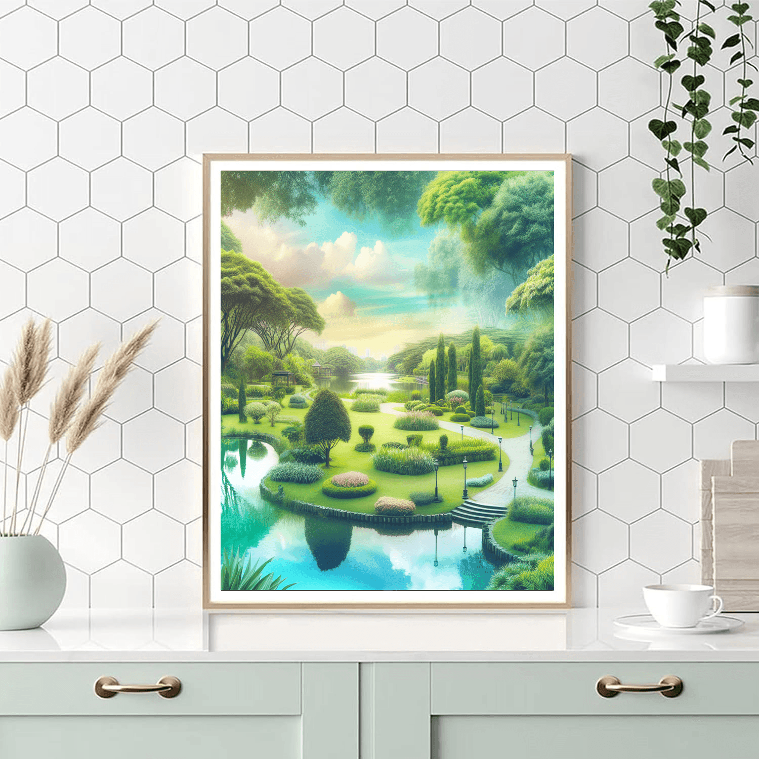 Park Tranquility Painting Number Kit