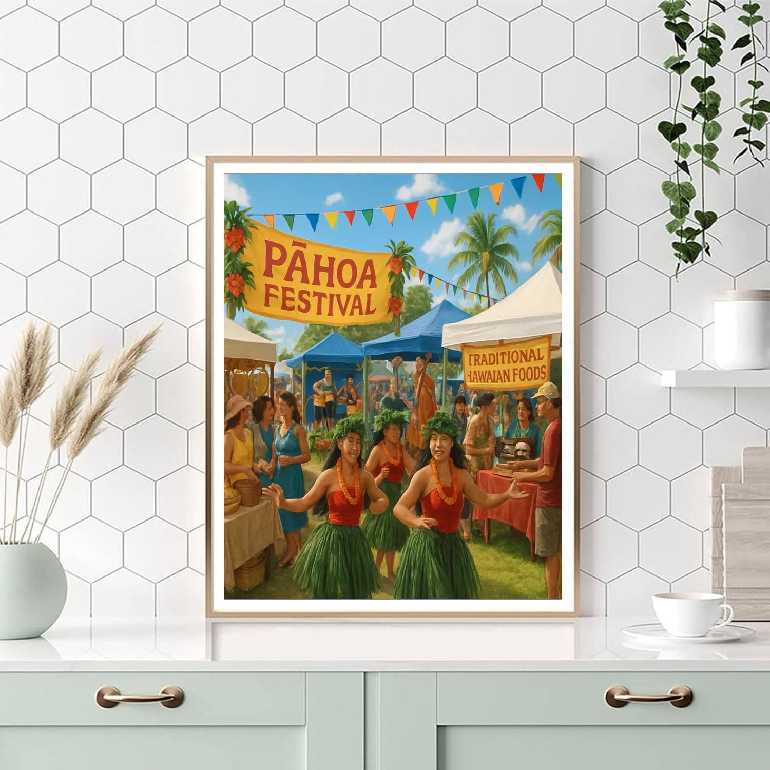 Pahoa Festival - Hawaii Paint By Numbers Kits