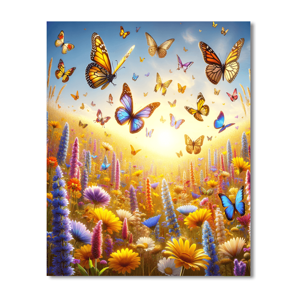 Butterfly Meadows Paint By Numbers Kits