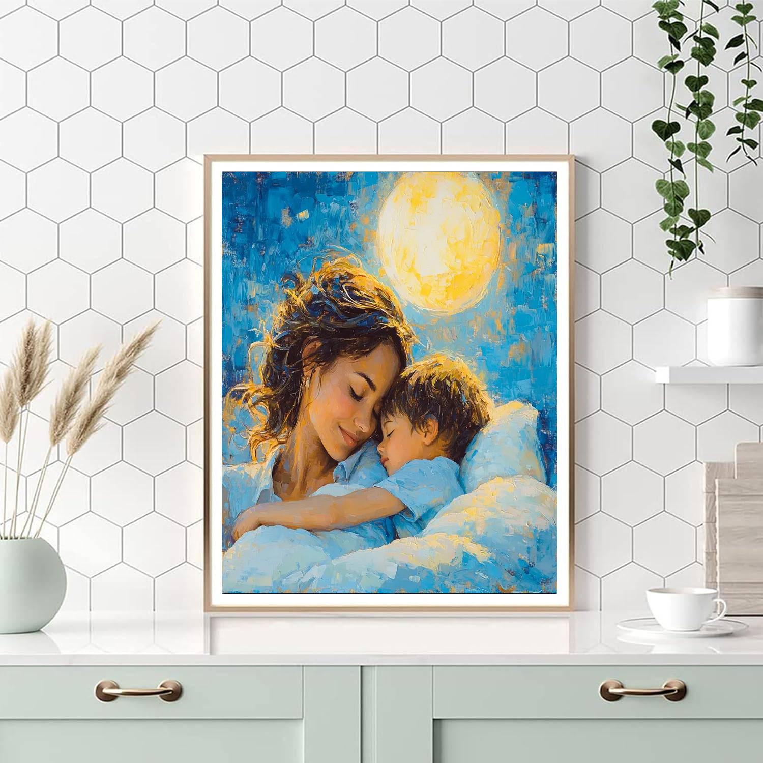 A Mother’s Kiss Painting By Numbers Kit