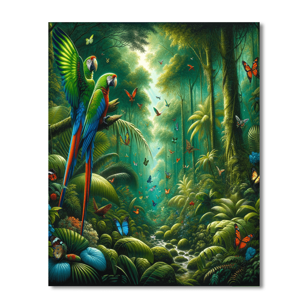 Rainforest Radiance Paint By Numbers Kits