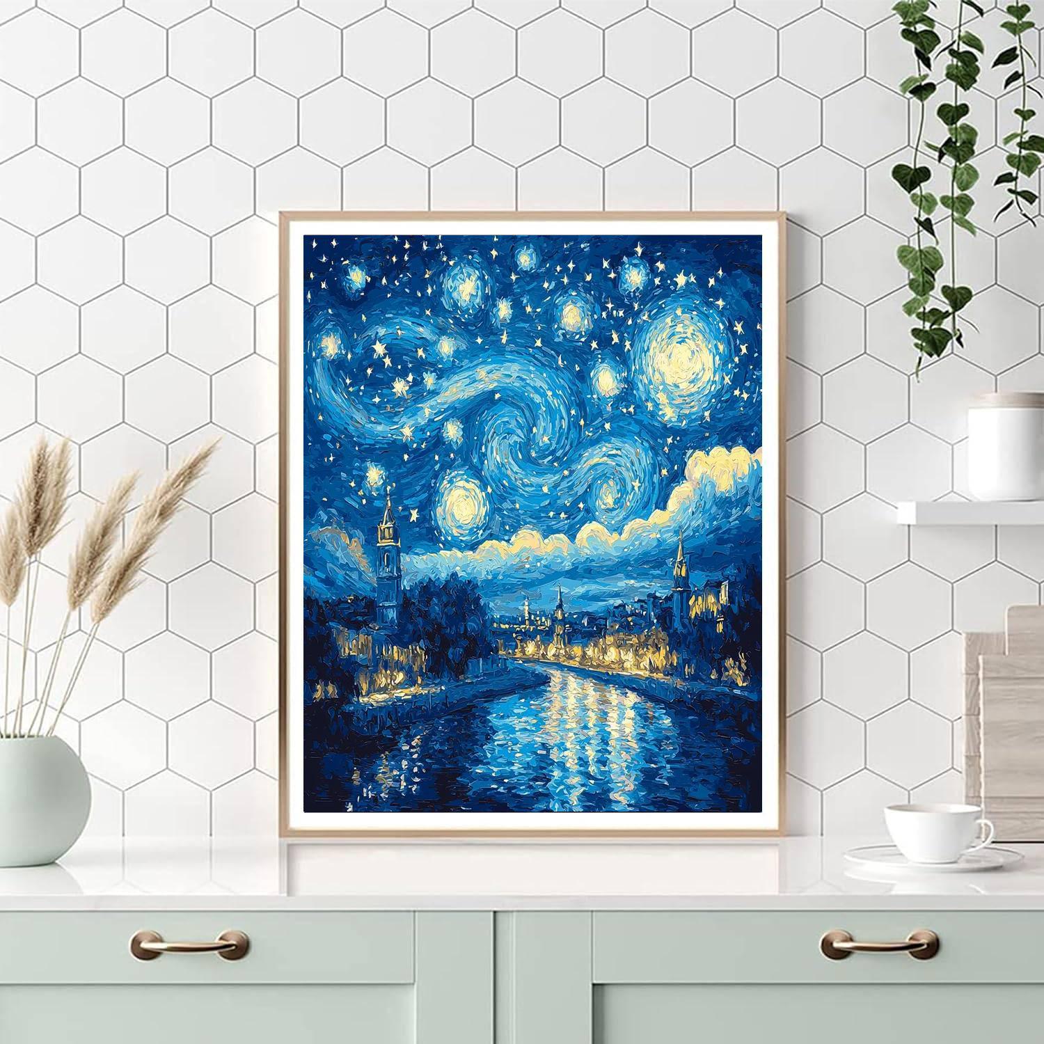 Vincent Van Gogh Inspired Nightfall Dreams  Paint By Numbers