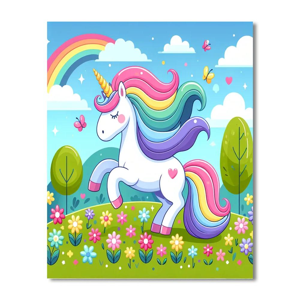 Fairytale Unicorn Quest Paint By Numbers