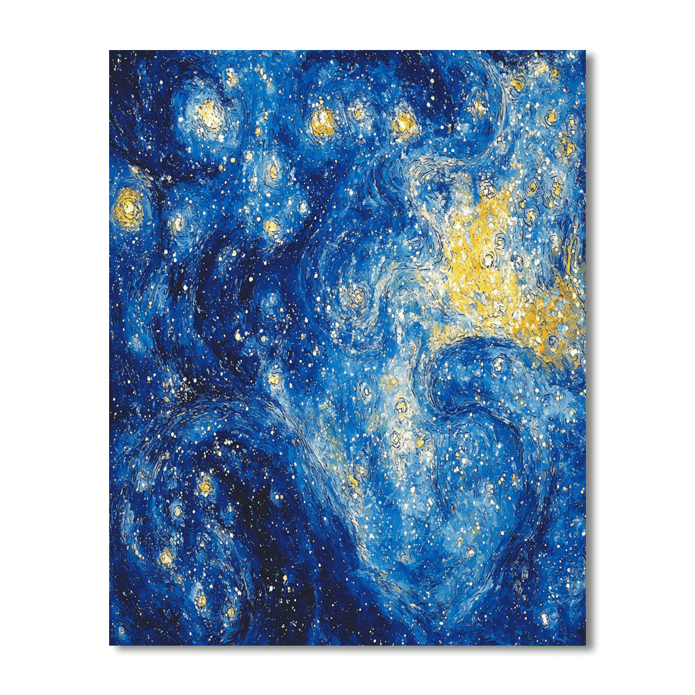 Chagall Inspired Celestial Dance Of Lights  Painting By Numbers Kit