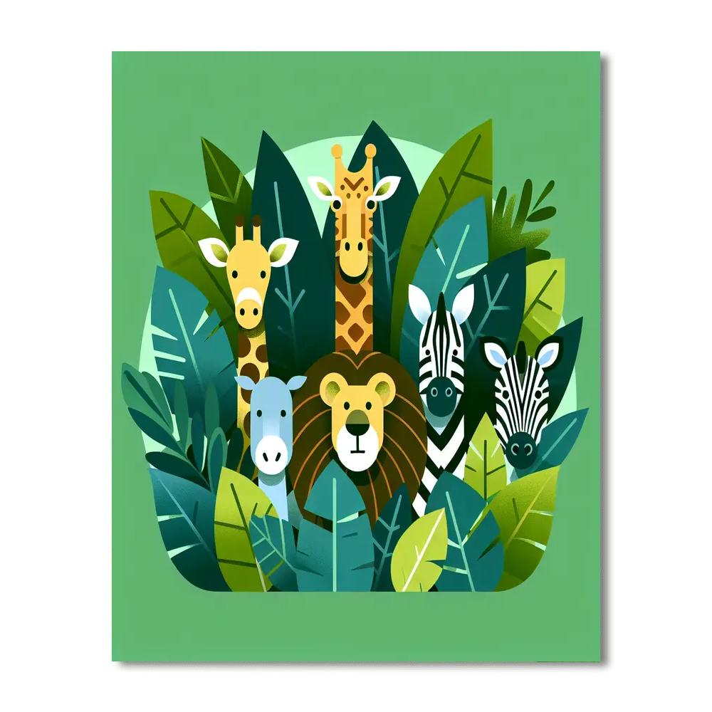 Zoo Safari Exploration Paint By Number