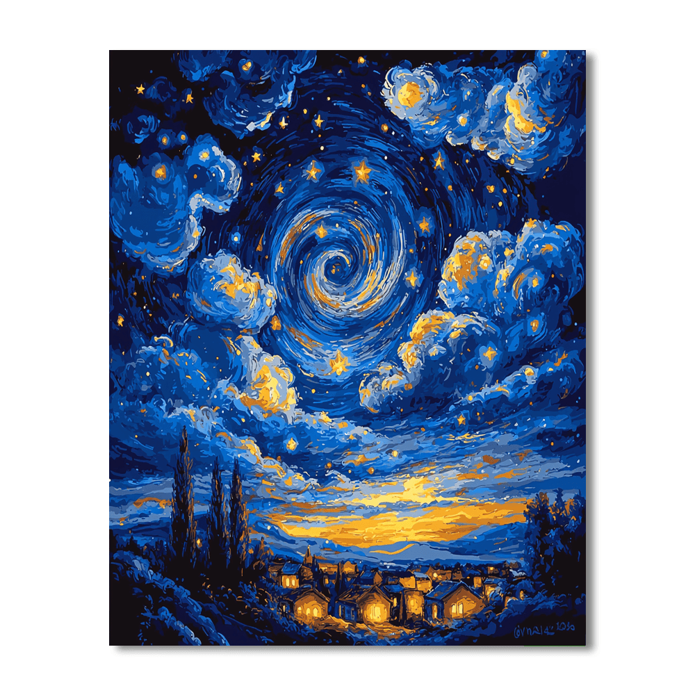 Vincent Van Gogh Inspired Starry Sky Dream  Paint By Number