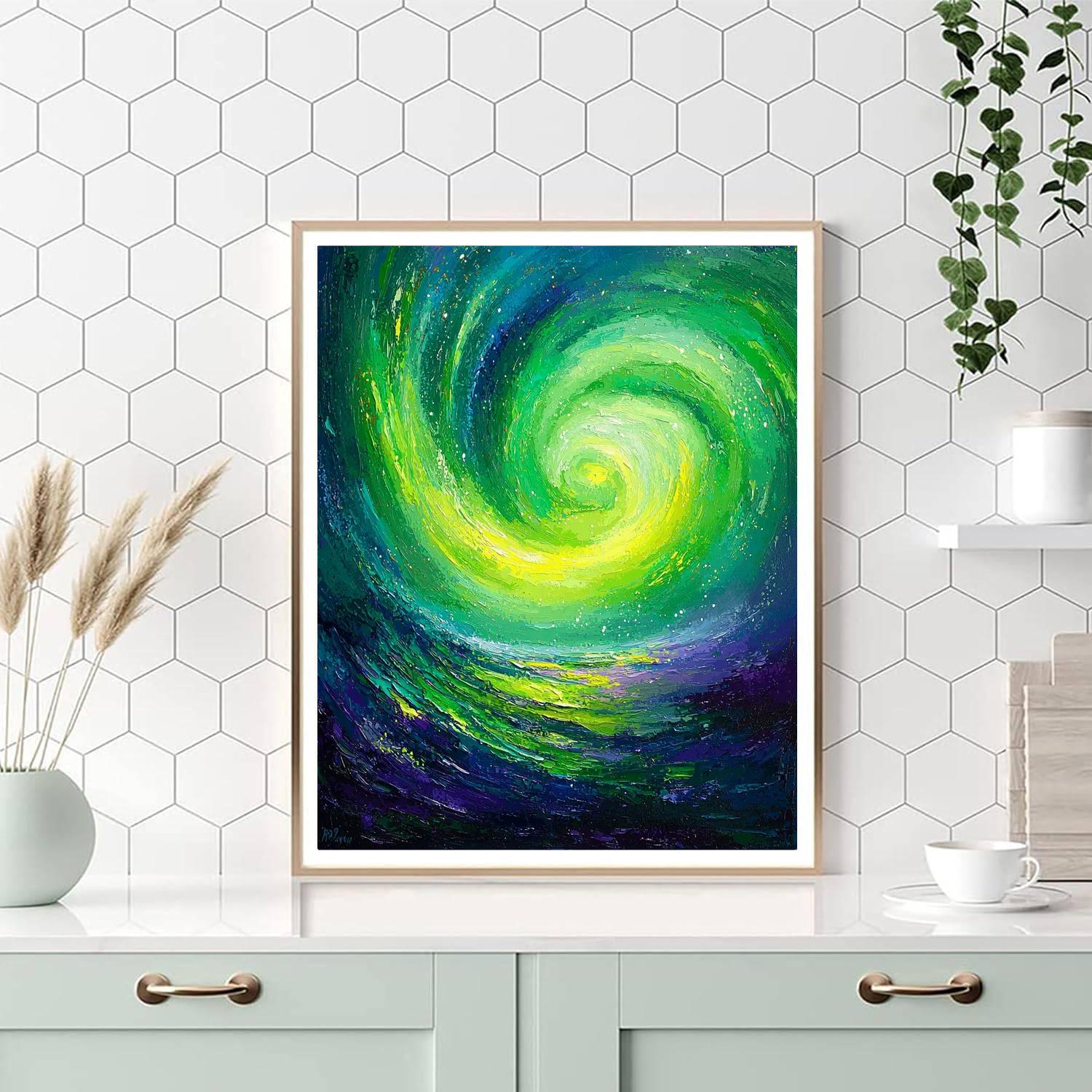 Georges Seurat Inspired Dreamy Aurora  Paint By Numbers Art