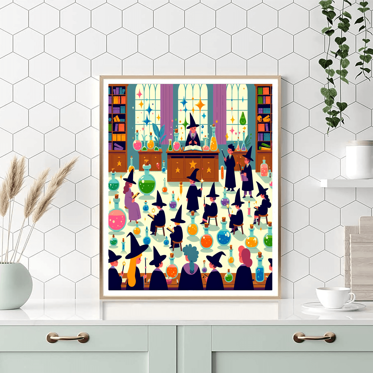 Whimsical Wizard School Paint By Numbers Kits