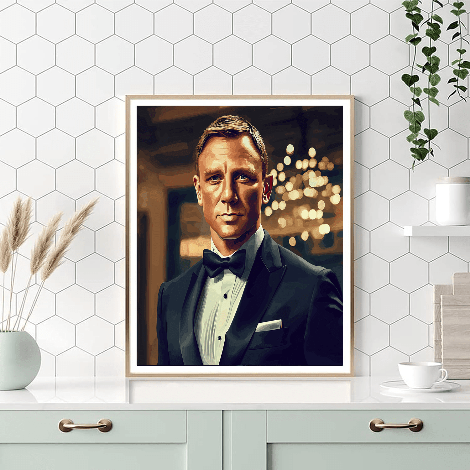 Daniel Craig: The Suave Elegance Of James Bond Paint By Numbers Kits
