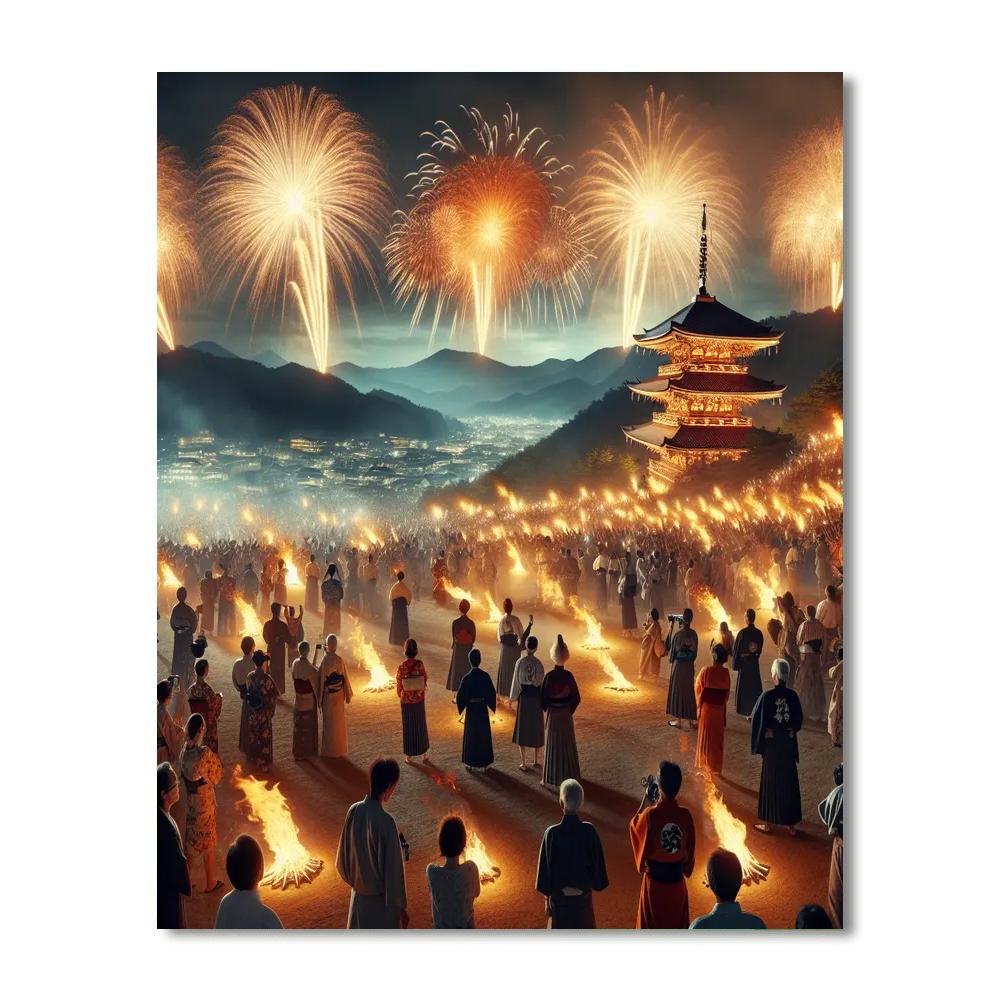 Wakakusa Yamayaki - Nara Paint By Numbers Kits
