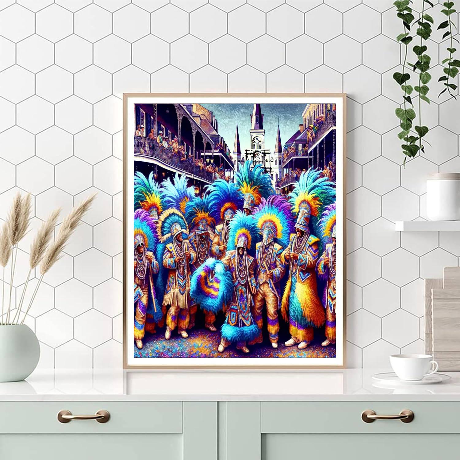 Mardi Gras Indians Super Sunday - Usa Paint By Numbers Kits