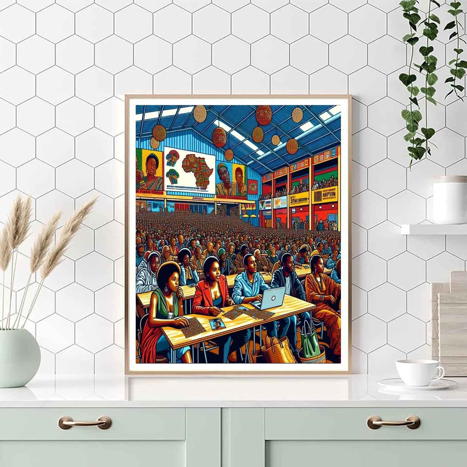 Ougadougou International Movie Festival - Burkina Faso Numbered Painting Kits