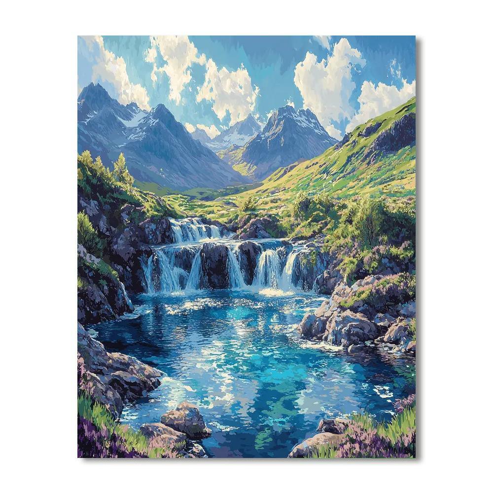 The Fairy Pools - Isle Of Skye Painting Number Kit
