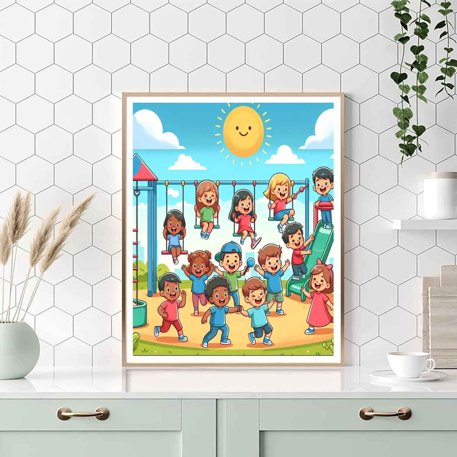 Gigantic Playground Fun Paint By Numbers Kits