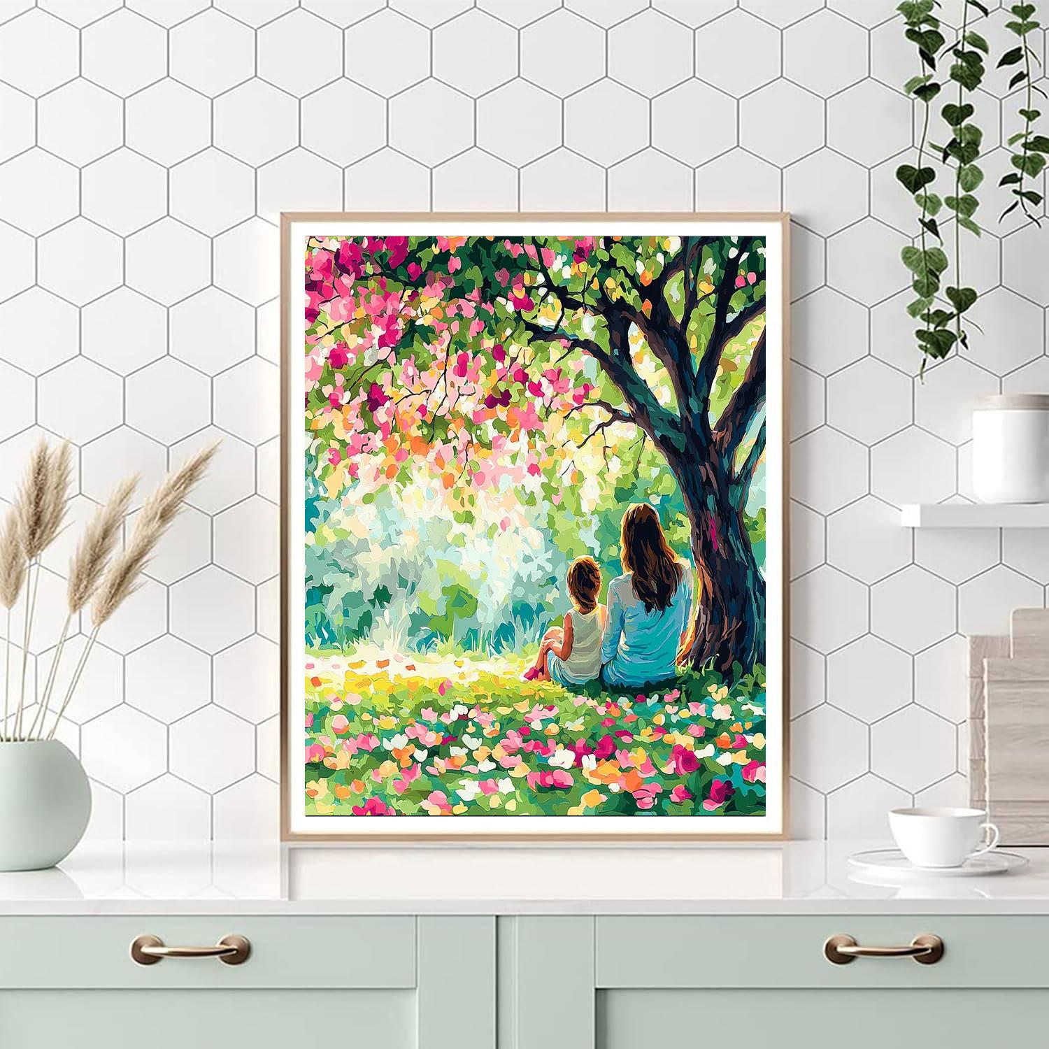 Under The Flowering Tree Number Painting