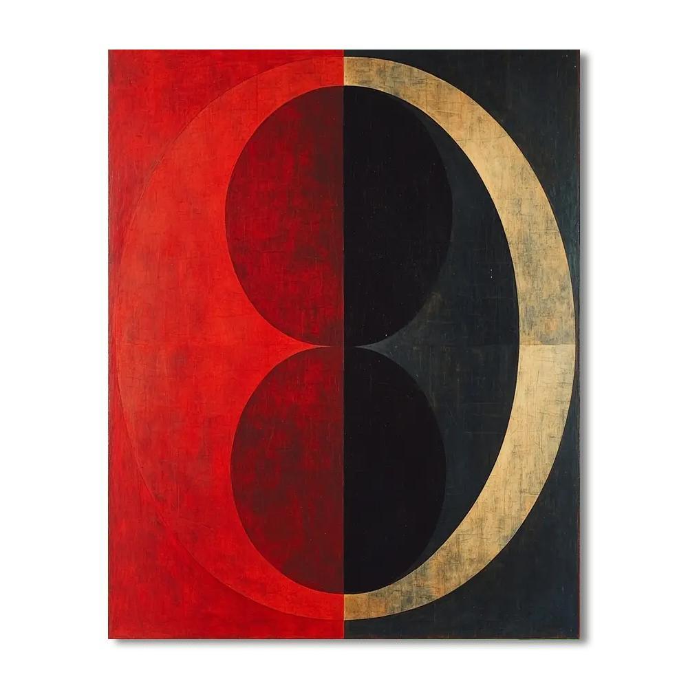 Kazimir Malevich Inspired Cosmic Balance  Painting Number Kit