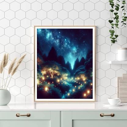 Celestial Garden Night Numbered Painting Kits
