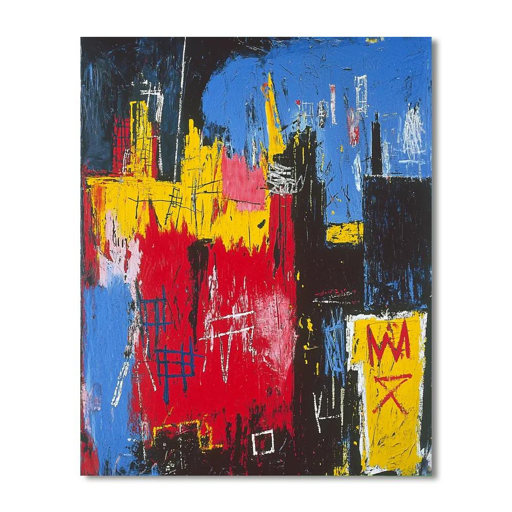 Jean-Michel Basquiat Inspired Vivid Contradictions  Paint By Numbers