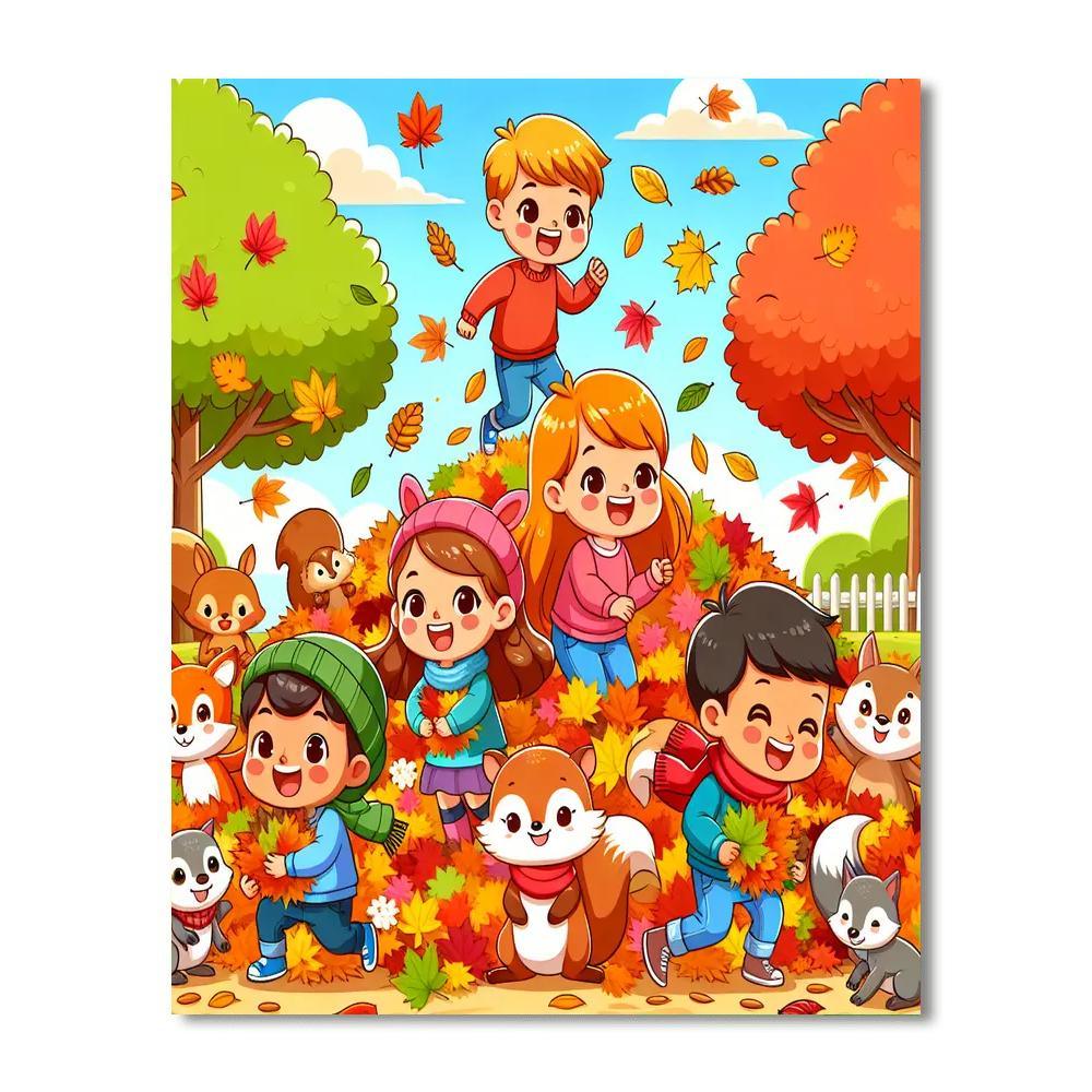 Colorful Autumn Adventure Paint By Number