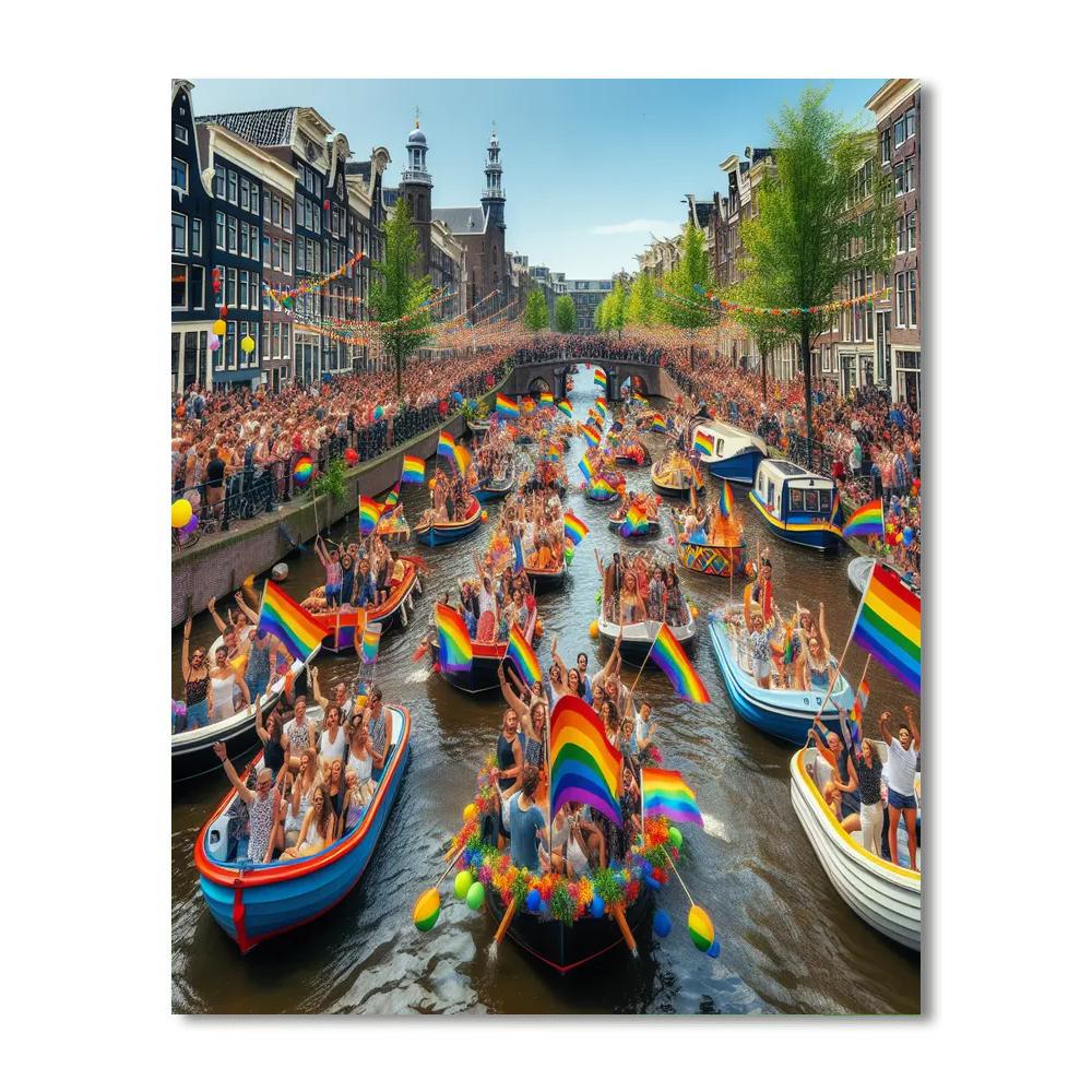 Gay Pride Parade - Netherlands Paint By Numbers