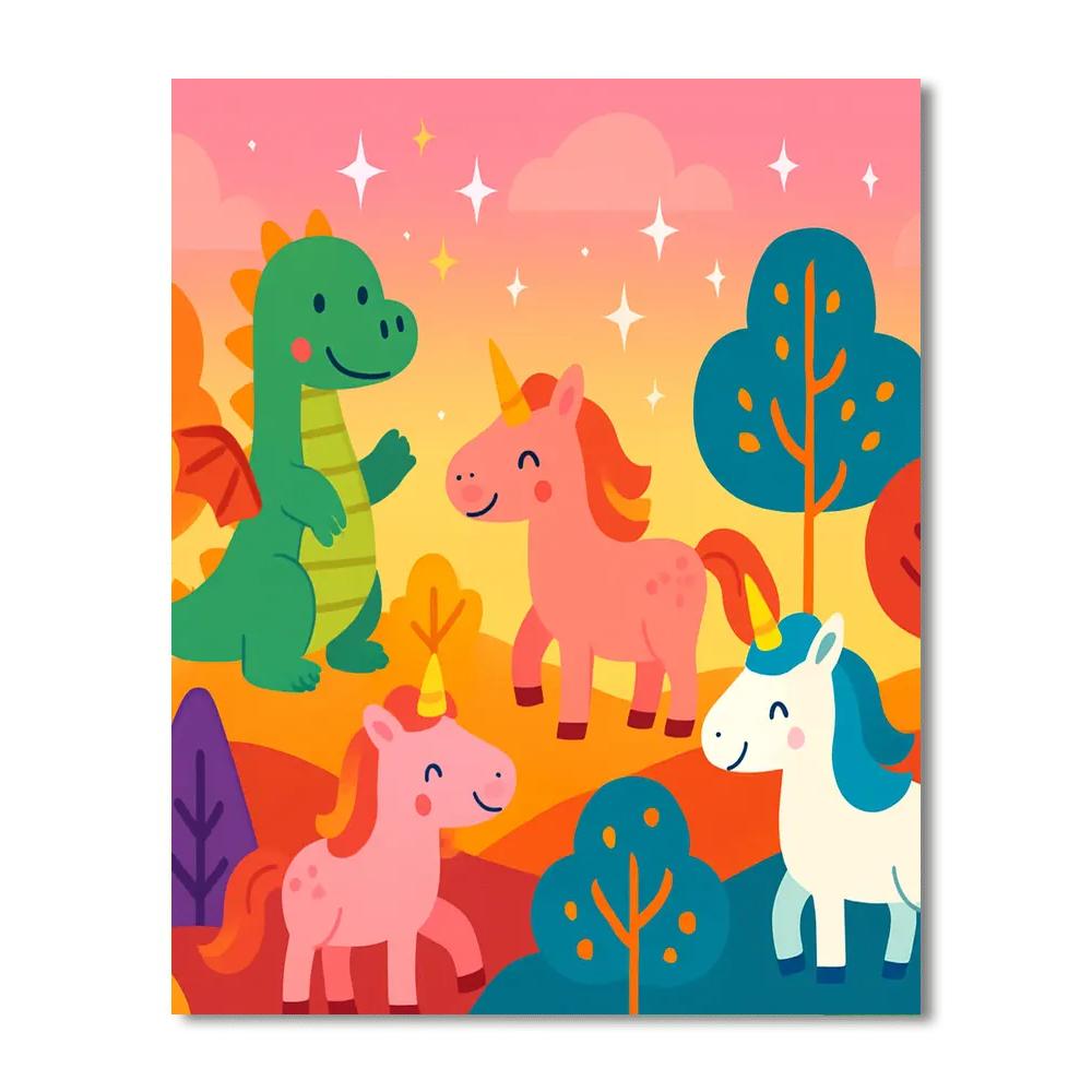 Artistic Fantasy Realms Paint By Numbers Kits