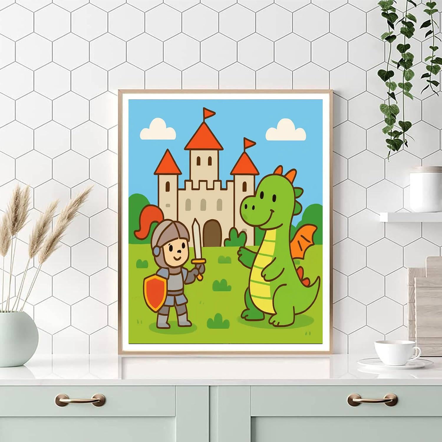 Medieval Times Numbered Painting Kits