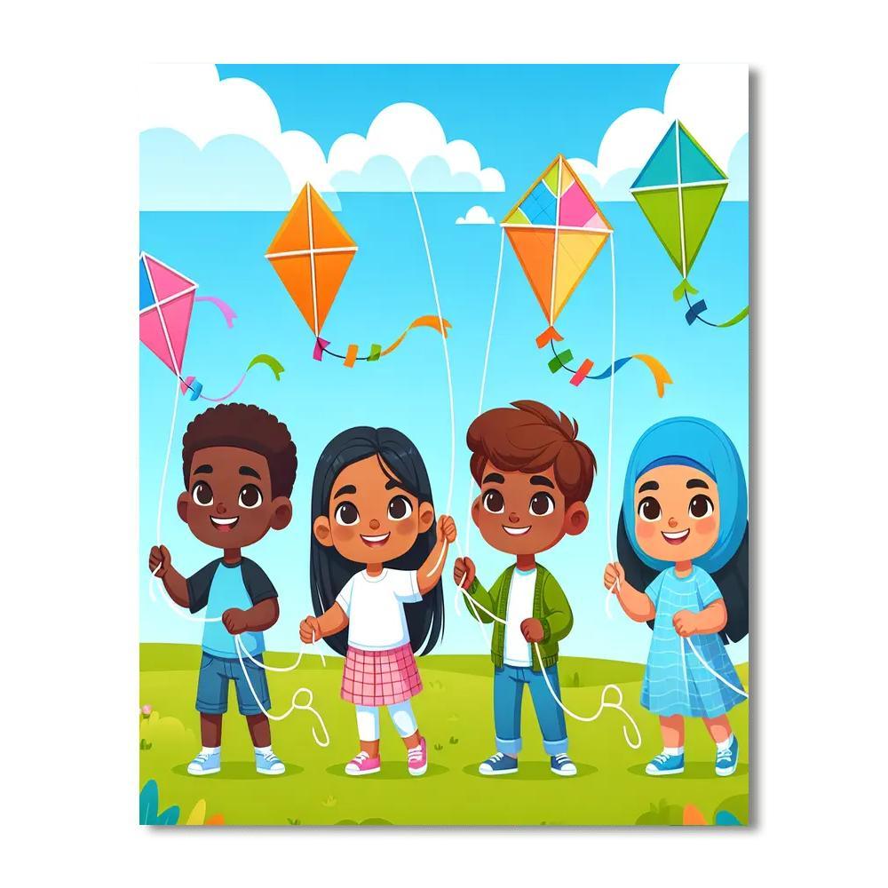 Flying High Kites Numbered Painting Kits