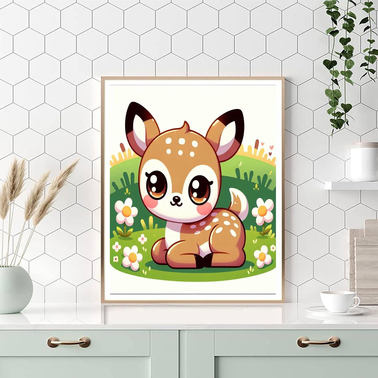 Fanciful Fawn Paint By Numbers Art