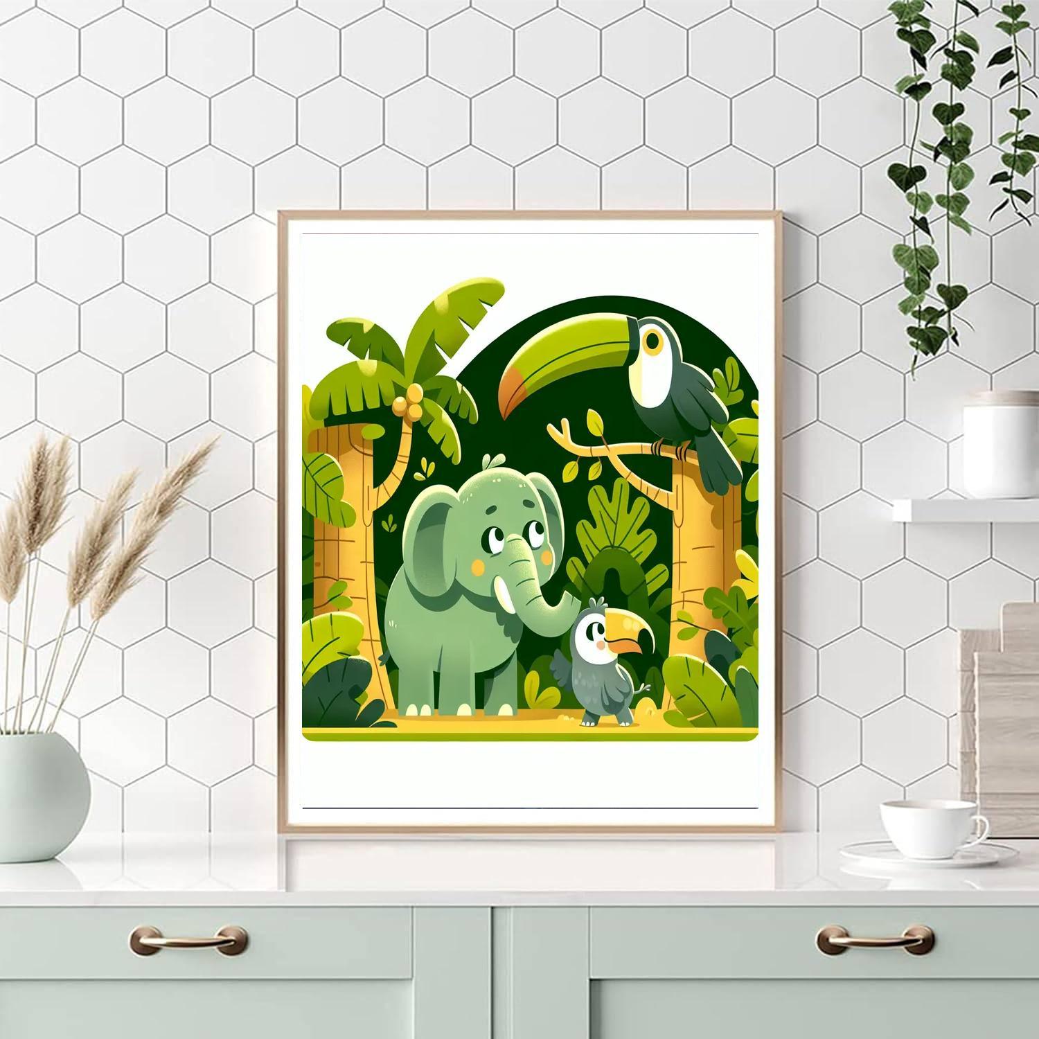 Caring Jungle Friends Paint By Number