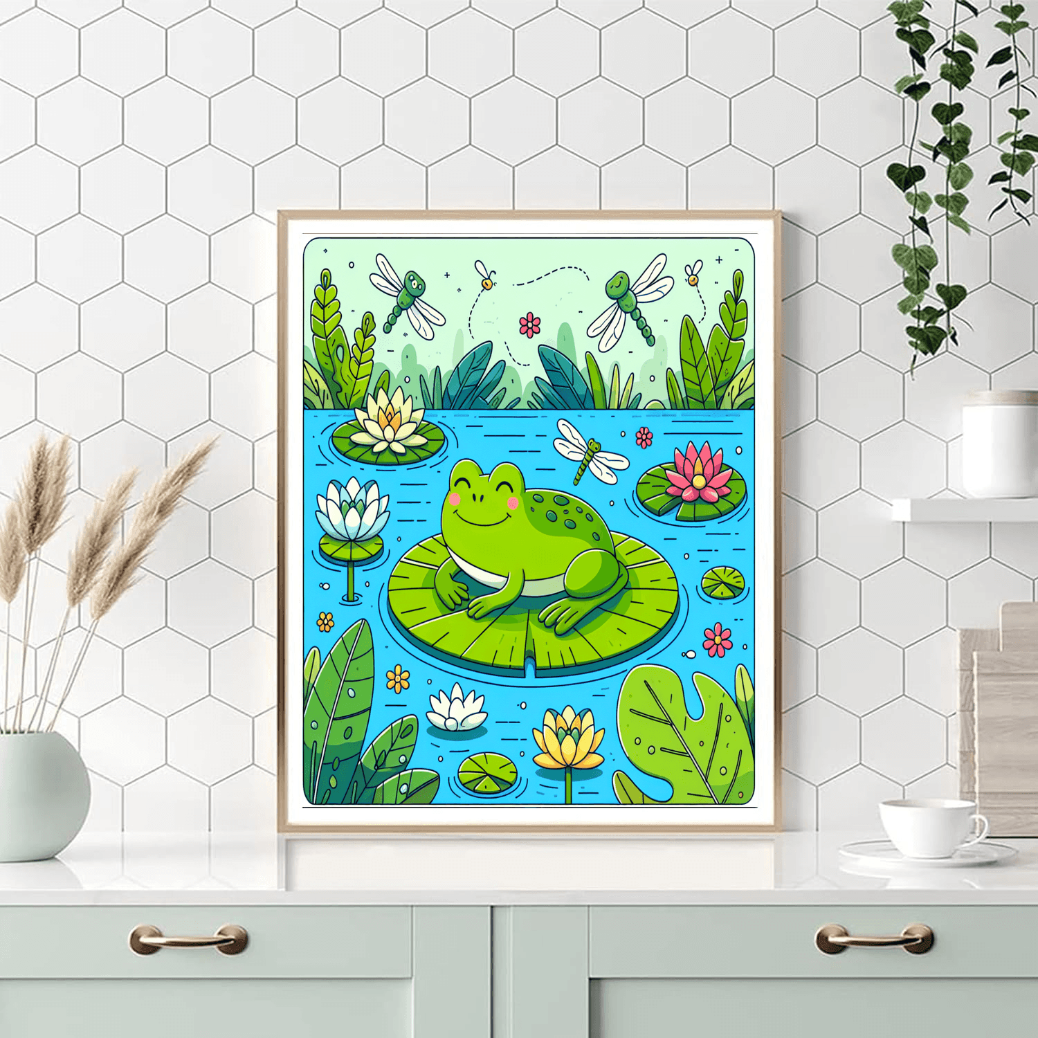 Smiling Garden Toad Paint By Numbers
