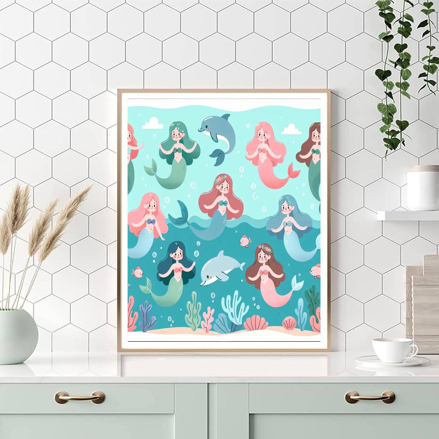 Undersea Mermaid World Paint By Number