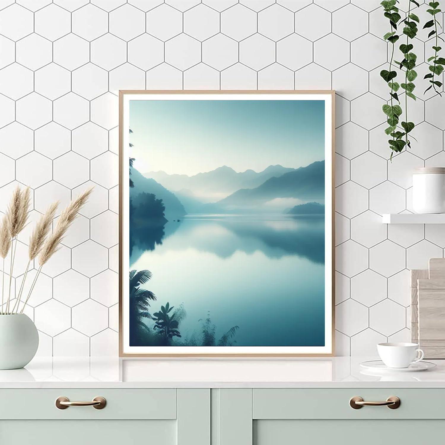 Misty Morning Lakeside Paint By Number