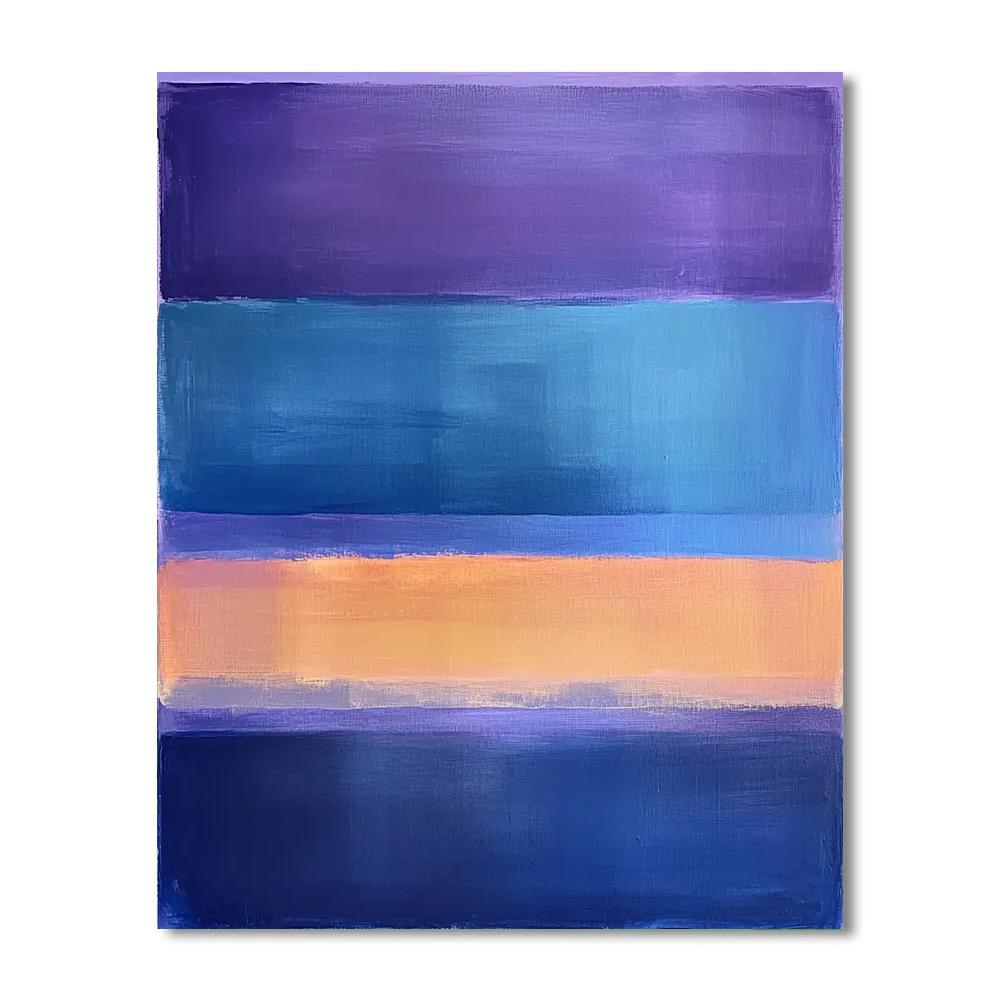 Mark Rothko Inspired Hues Of Tranquil Dawn  DIY Paint By Numbers