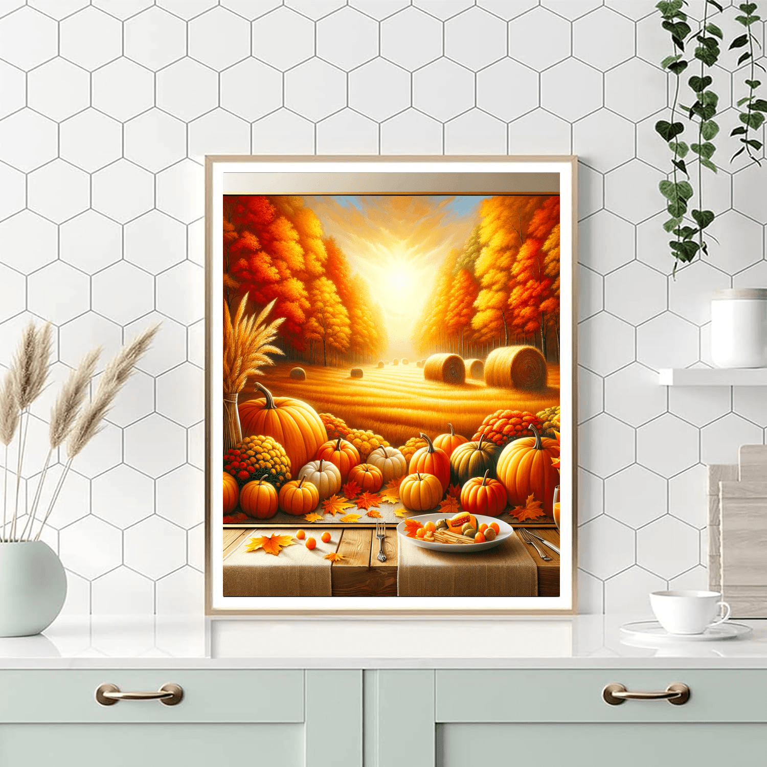 Cozy Autumn Harvest Paint By Numbers