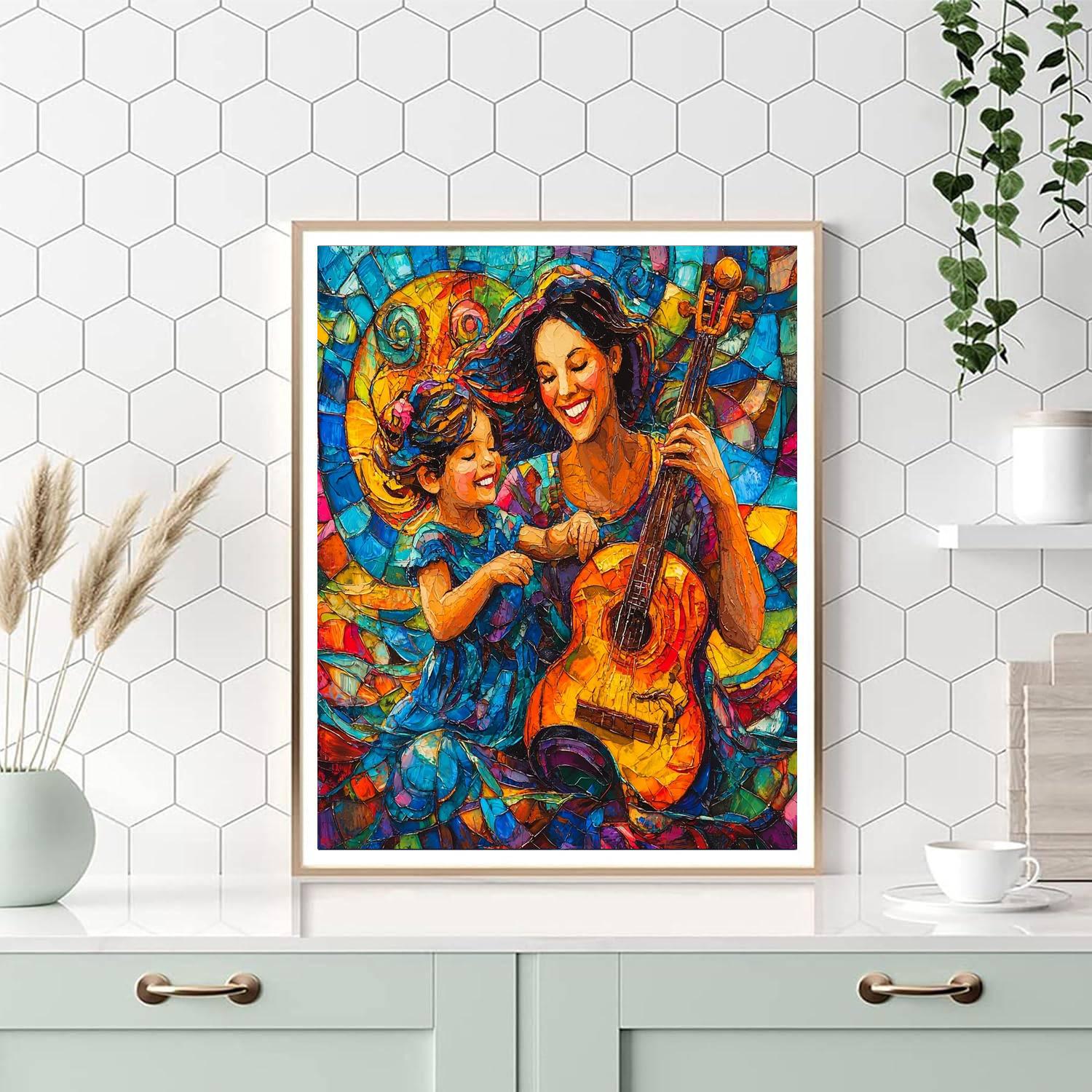 Music And Laughter Painting Number Kit