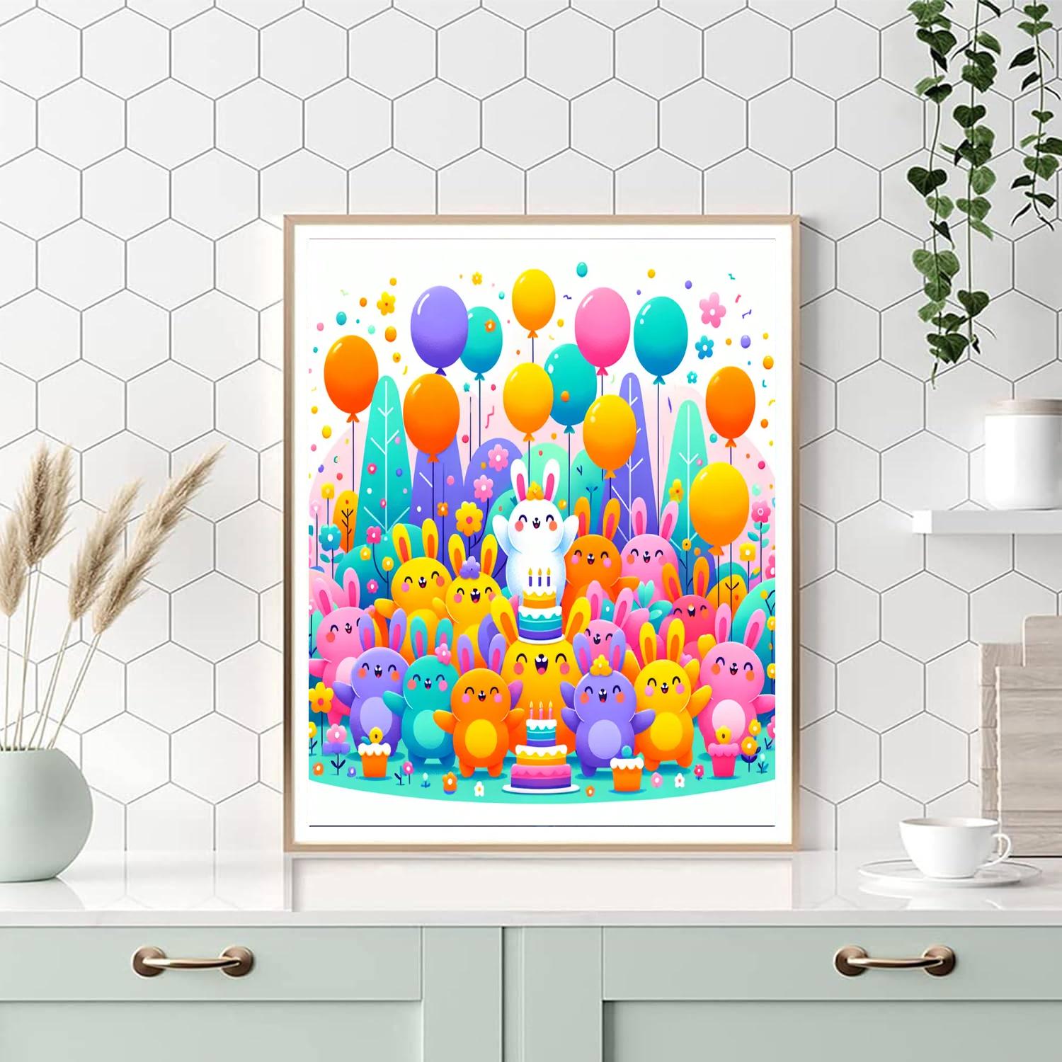 Bouncing Bunnies Gala Paint By Numbers Kits