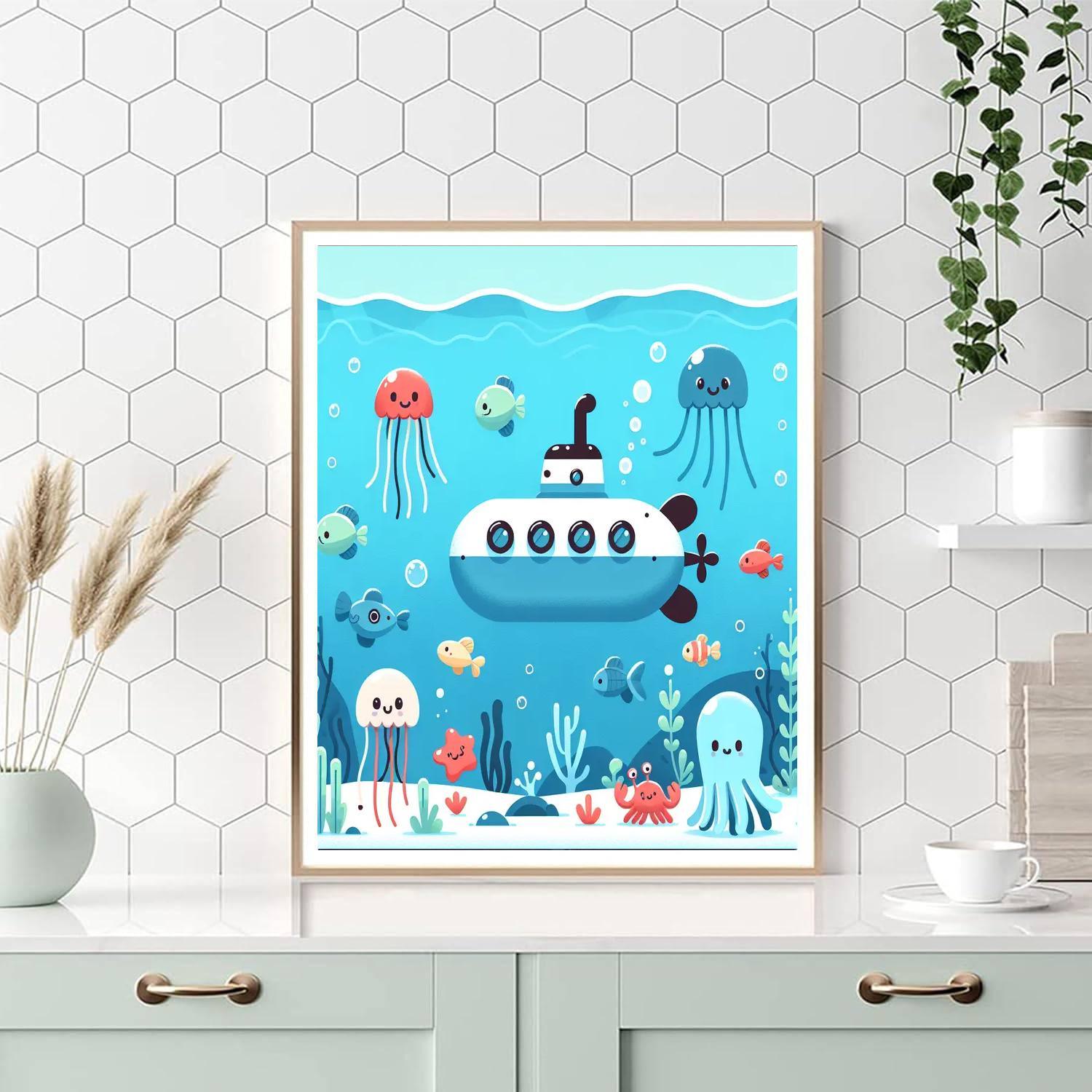 Mysterious Deep Sea Voyage DIY Paint By Numbers