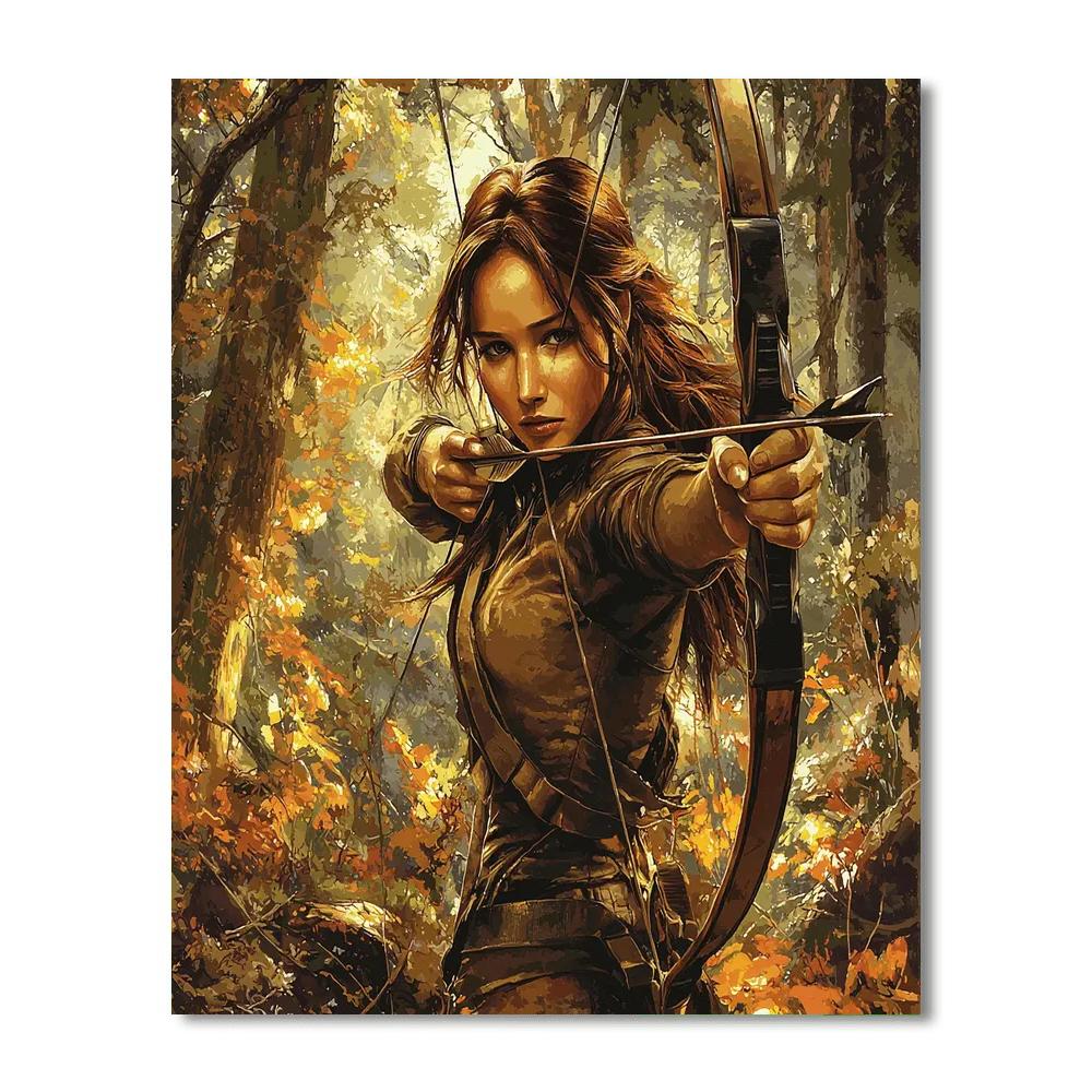 Jennifer Lawrence: The Hunger Games Champion Numbered Painting Kits