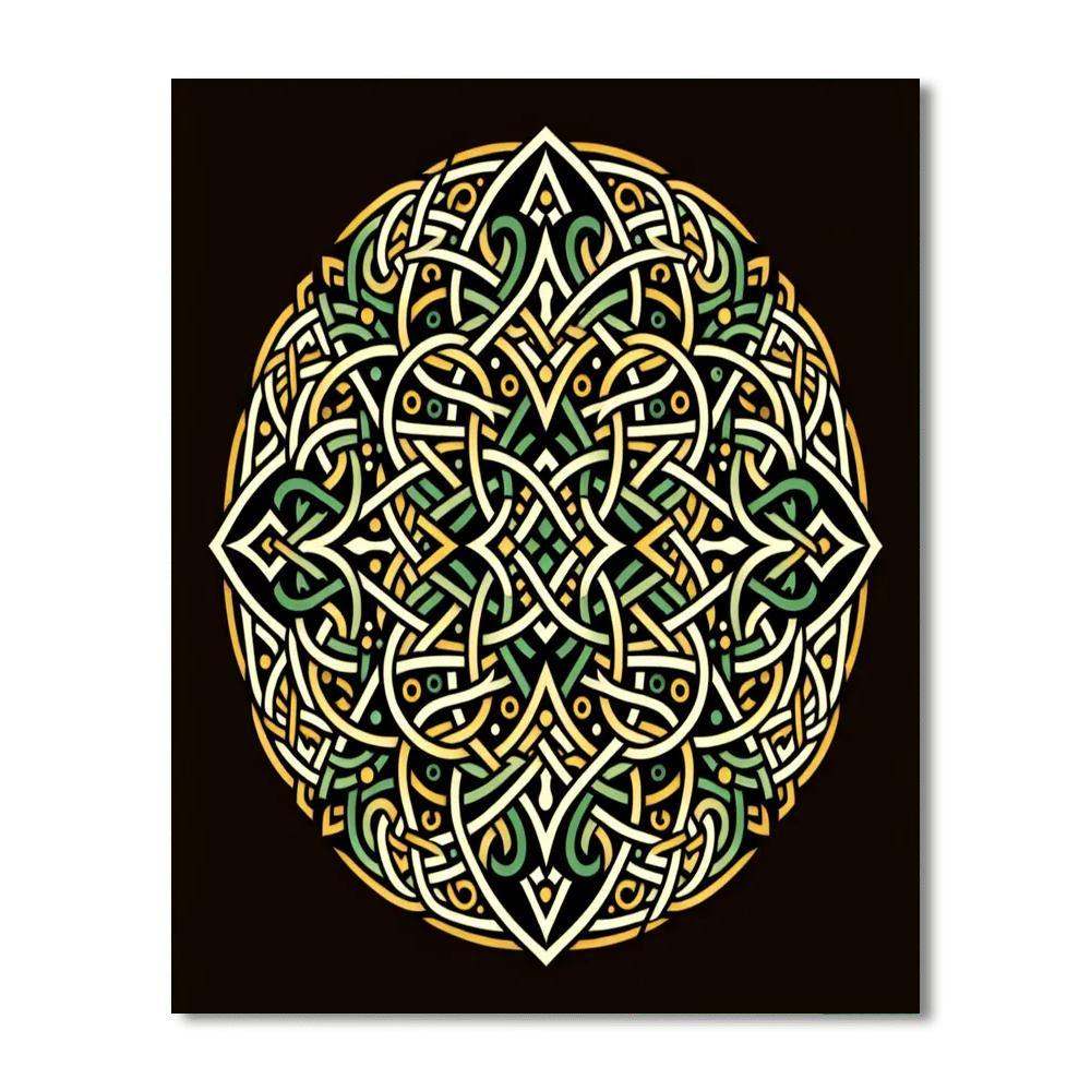 Celtic Knot Mystery DIY Paint By Numbers