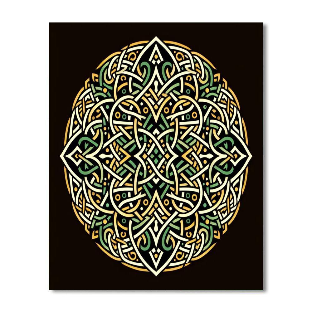 Celtic Knot Mystery DIY Paint By Numbers