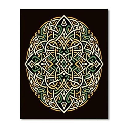 Celtic Knot Mystery DIY Paint By Numbers