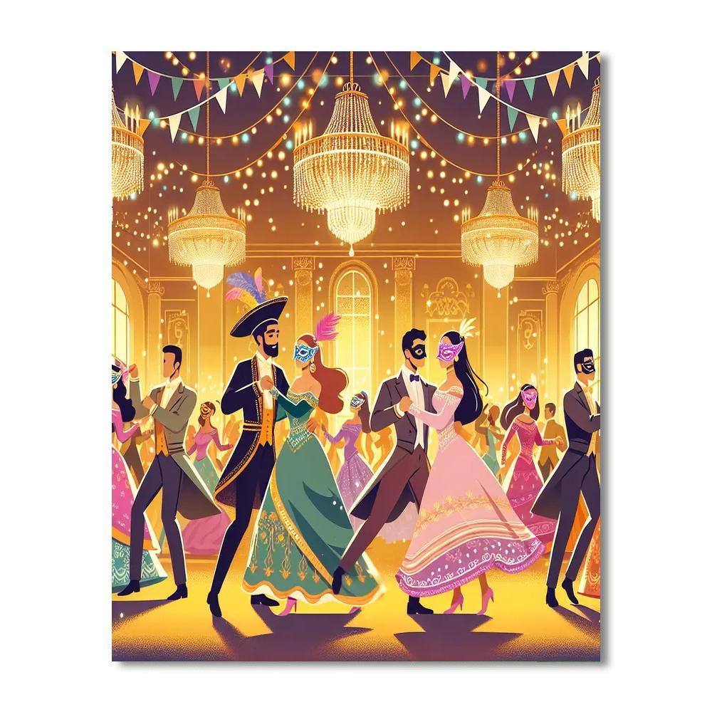 Royal Masquerade Celebration Paint By Numbers