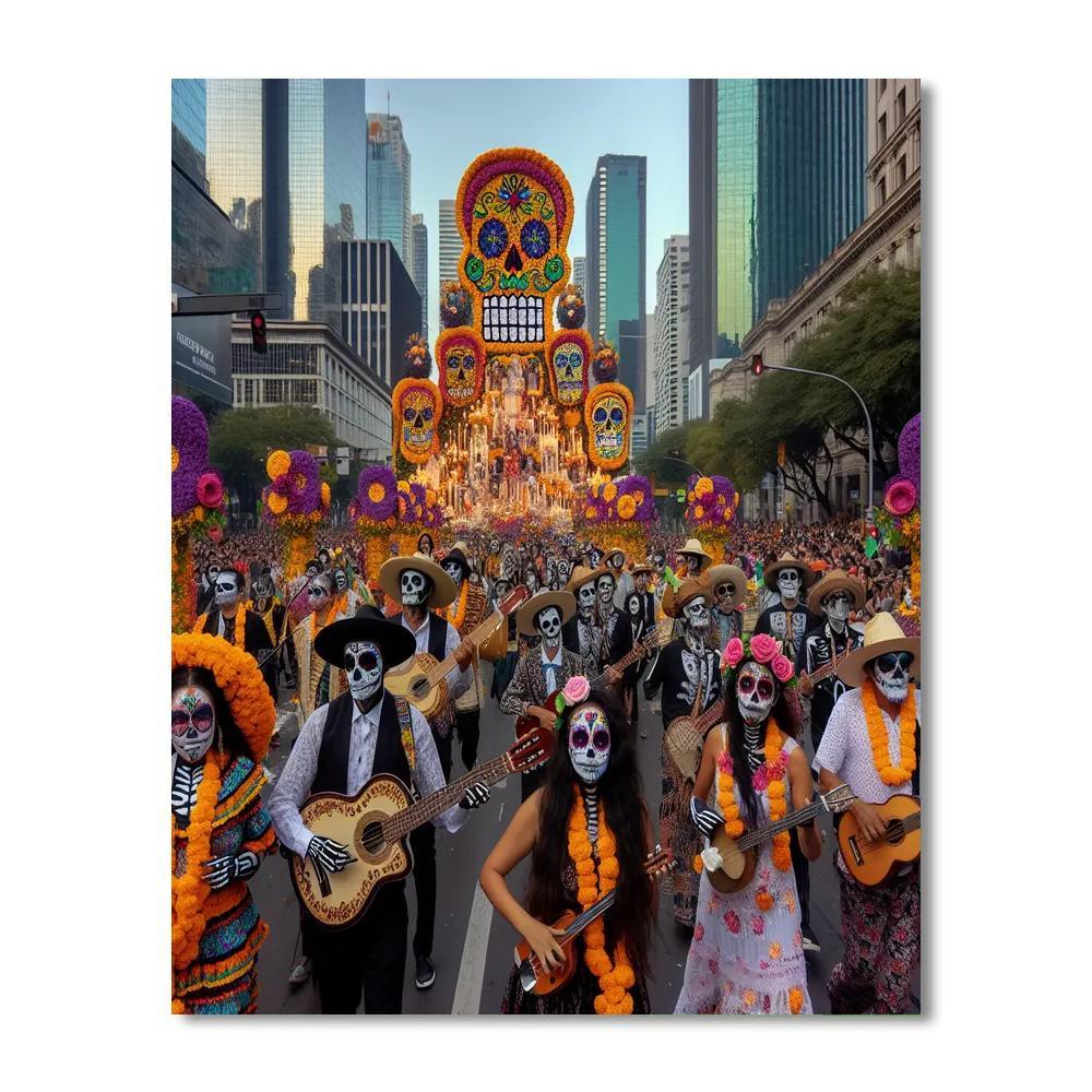 Dia De Los Muertos Parade - Los Angeles Paint By Numbers